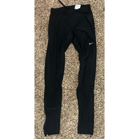 Nike Women's Black Thermal Running Pants Dri Fit Medium - Picture 1 of 5